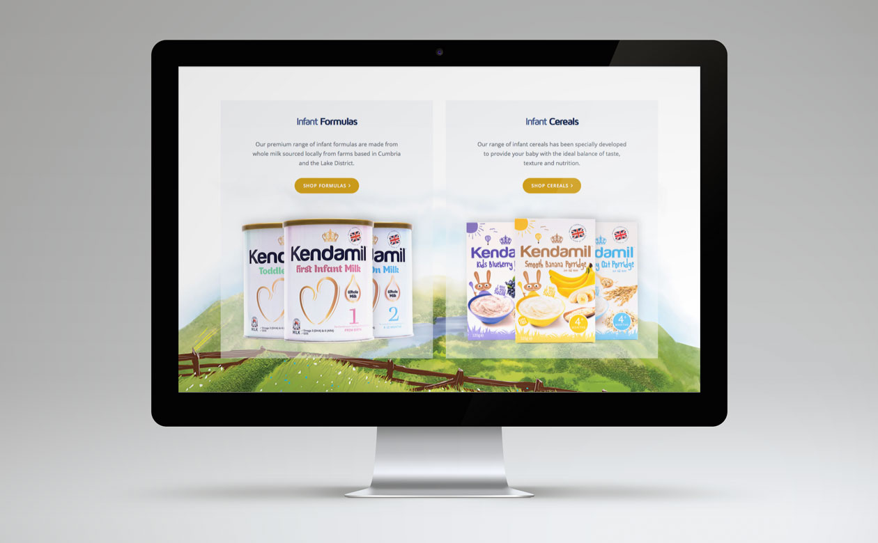 Kendamil Website Product banners