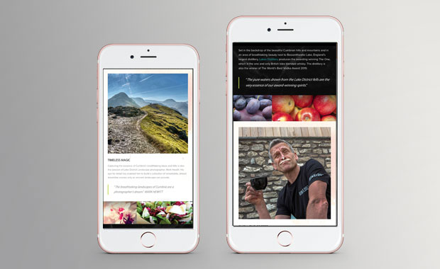 Made in Cumbria Website - Mobile