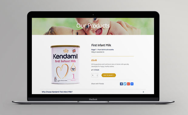 Kendamil Website Product Page